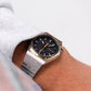 [Near Mint] 1986 Citizen CQ Quartz Matte Black Dial Two Tone Men's Wrist-Watch W/Box