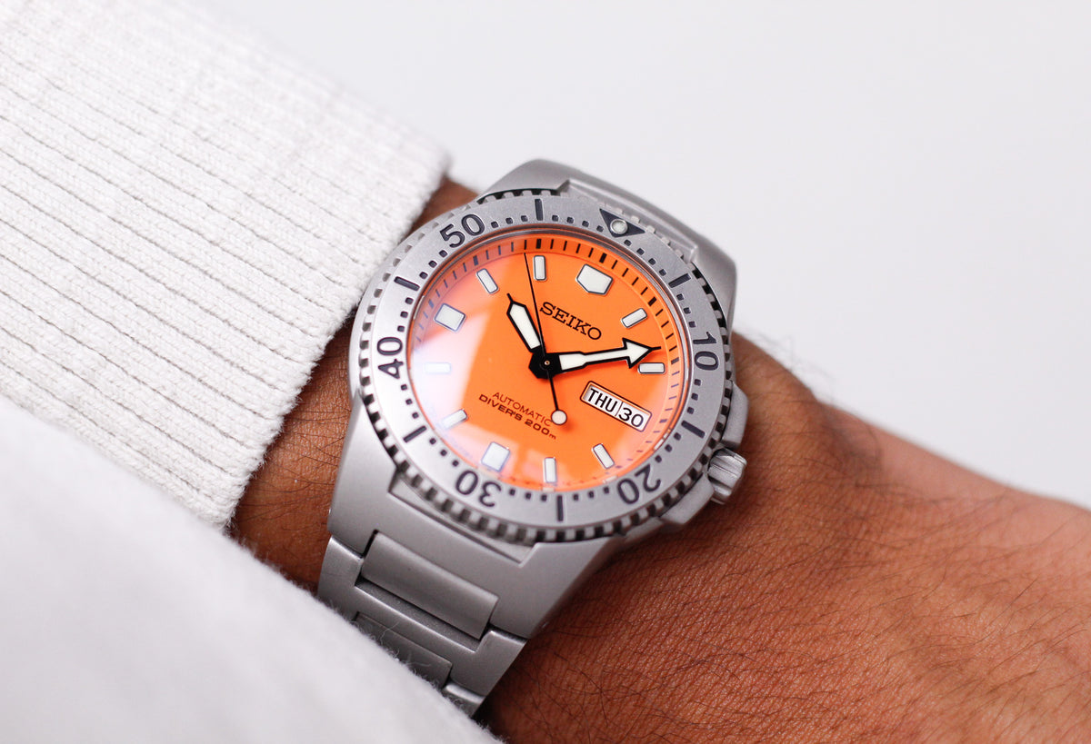 2006 Seiko SKXA61 'Orange Knight' Automatic Men's Wrist-Watch