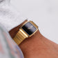 1997 Seiko Baby Credor Quartz Bi-Textured Black Dial Men's Wrist-Watch W/Box