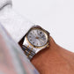 2001 Seiko Quartz Gray Sunburst Dial Two Tone Men's Wrist-Watch W/Box