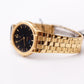 [New Old Stock] 1991 Seiko Quartz SQ Straight Grain Black Dial Men's Wrist-Watch Full-Set