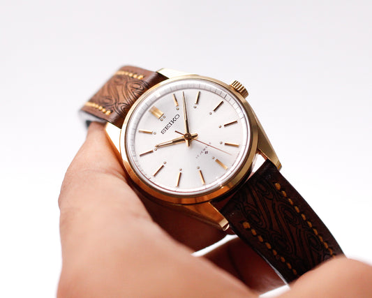 1971 Seiko Mechanical Silver Sunburst Dial Men's Wrist-Watch