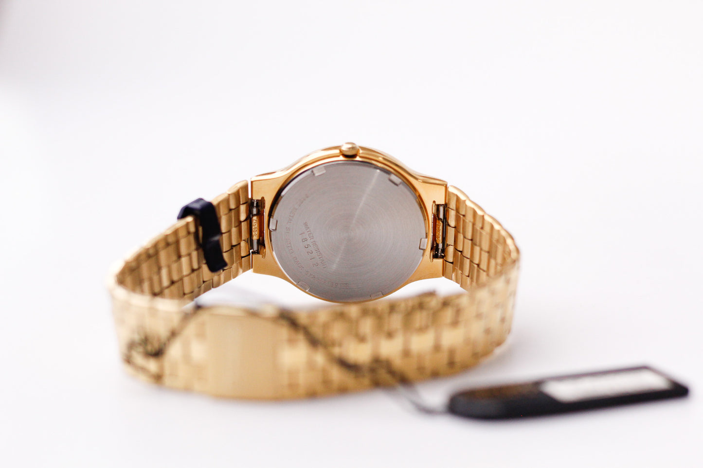 [New Old Stock] 1991 Seiko Quartz SQ Straight Grain Black Dial Men's Wrist-Watch Full-Set