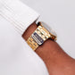 [New Old Stock] 1991 Seiko Quartz SQ Straight Grain Black Dial Men's Wrist-Watch Full-Set