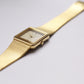 1995 Citizen Quartz Golden Striped Dial Tank Men's Wrist-Watch