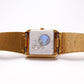 1995 Citizen Quartz Golden Striped Dial Tank Men's Wrist-Watch