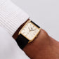 [Near Mint] 1985 Pulsar Quartz Light Golden Dial Men's Wrist-Watch