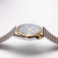 [Near Mint] 1986 Citizen CQ Quartz Matte Black Dial Two Tone Men's Wrist-Watch W/Box
