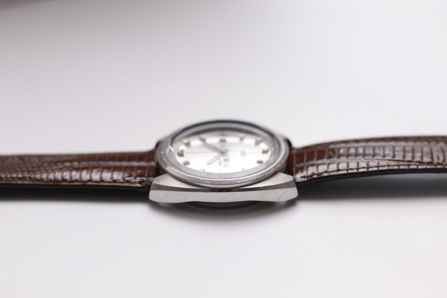 1971 Seiko 5 Silver Sunburst Dial Men's Wrist-Watch