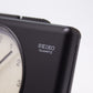 [New Old Stock] 1980s Seiko Quartz 'Glow Dial' Black Alarm Clock