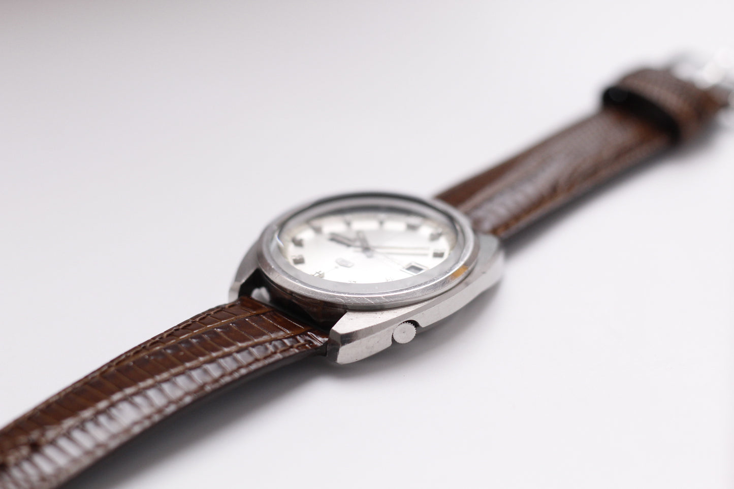 1971 Seiko 5 Silver Sunburst Dial Men's Wrist-Watch