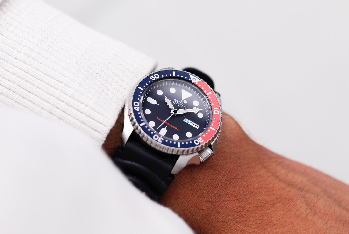 2007 Seiko SKX009 Midnight Blue Dial Men's Wrist-Watch