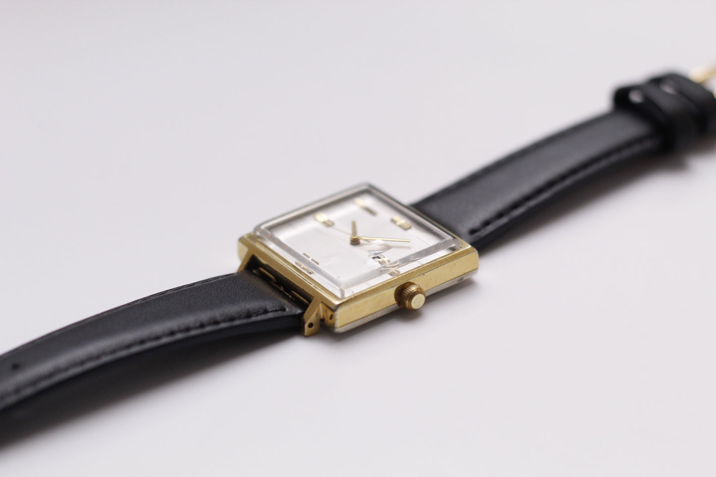 [Serviced] 1969 Seiko Mechanical Straight Grain Silver Dial Men's Wrist-Watch