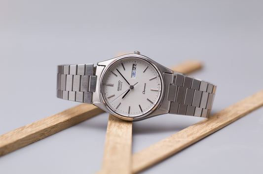 1985 Seiko Spirit Silver Dial Quartz Men's Wrist-Watch
