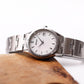 1998 Seiko Quartz Brilliant Silver Tapestry Dial Men's Wrist-Watch