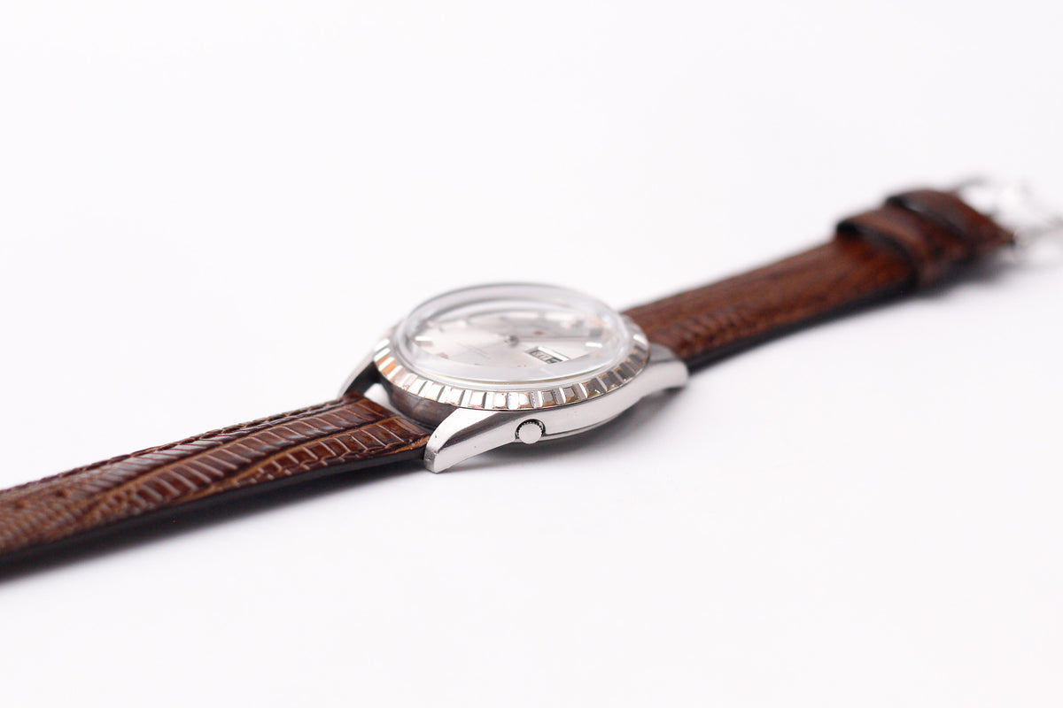 [Serviced] 1965 Seiko Sportsmatic 5 Silver Sunburst Dial Men's Wrist-Watch