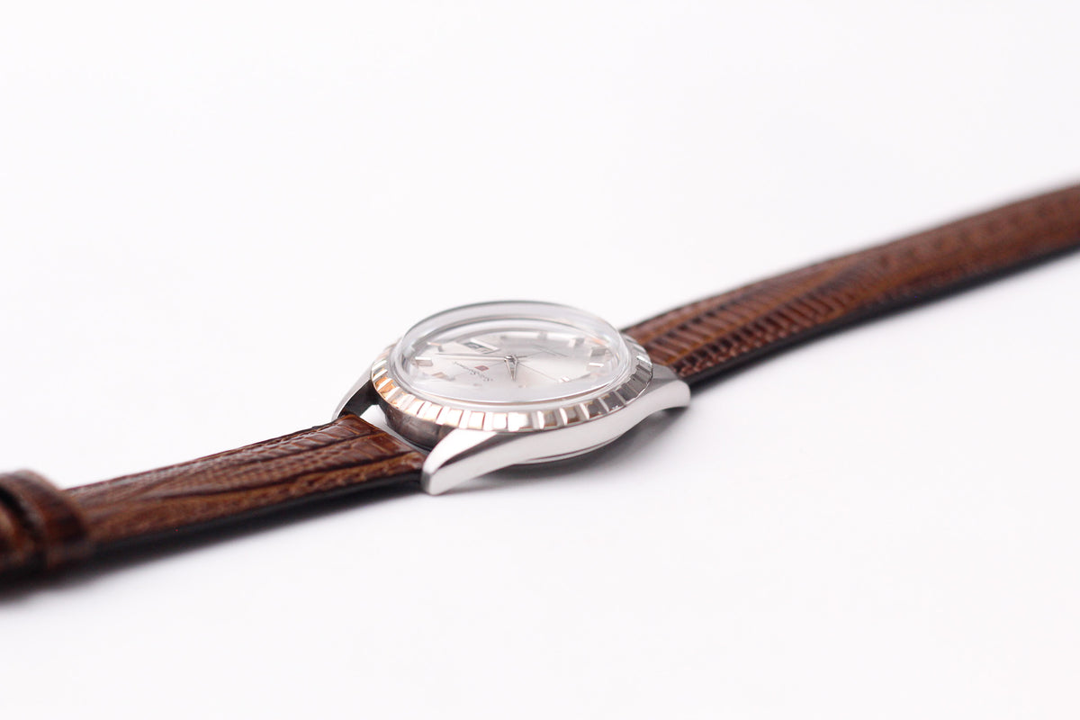 [Serviced] 1965 Seiko Sportsmatic 5 Silver Sunburst Dial Men's Wrist-Watch