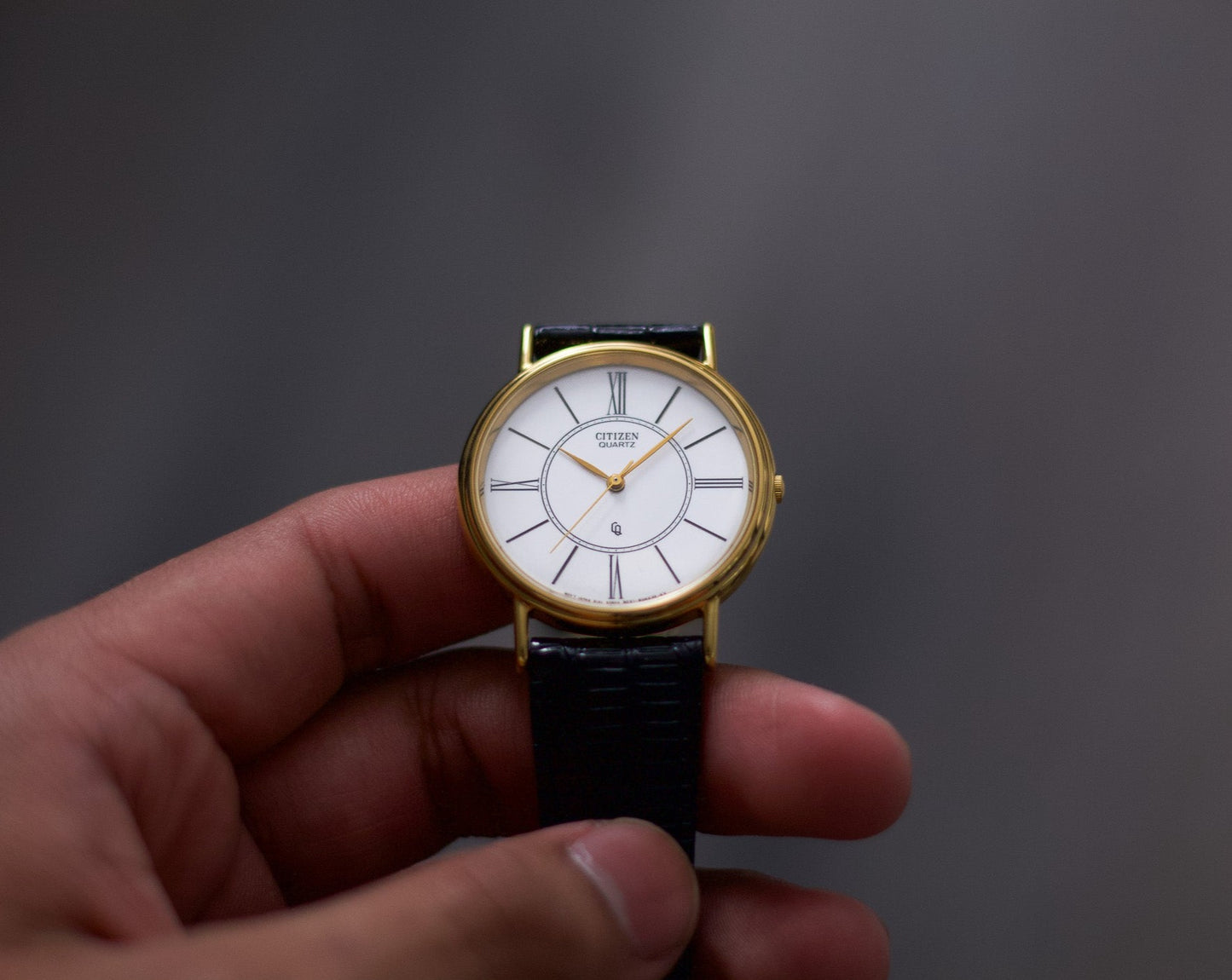 [New Old Stock] 1990s Citizen Roman Dial Men's Dress Watch