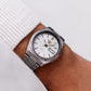 1997 Seiko 5 Automatic Brilliant Silver Sunburst Dial Men's Wrist-Watch