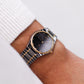 1997 Citizen Quartz Charcoal Sunburst Dial Two Tone Men's Wrist-Watch