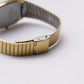 1984 Pulsar Quartz Striped Golden Dial Men's Wrist-Watch