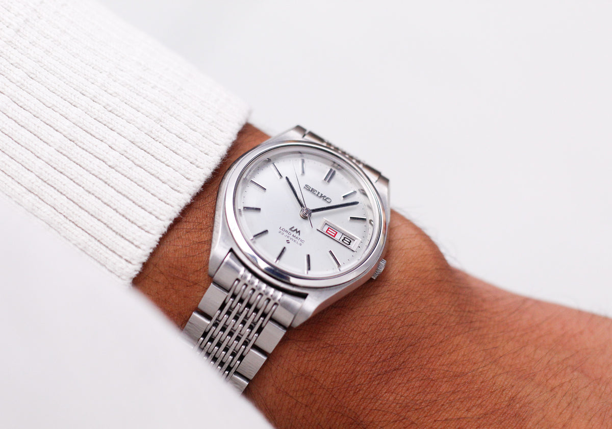 [Serviced] 1971 Seiko Lord-Matic Silver Dial Men's Wrist-Watch