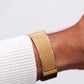 1998 Pulsar Straight Grain Golden Dial Men's Wrist Watch