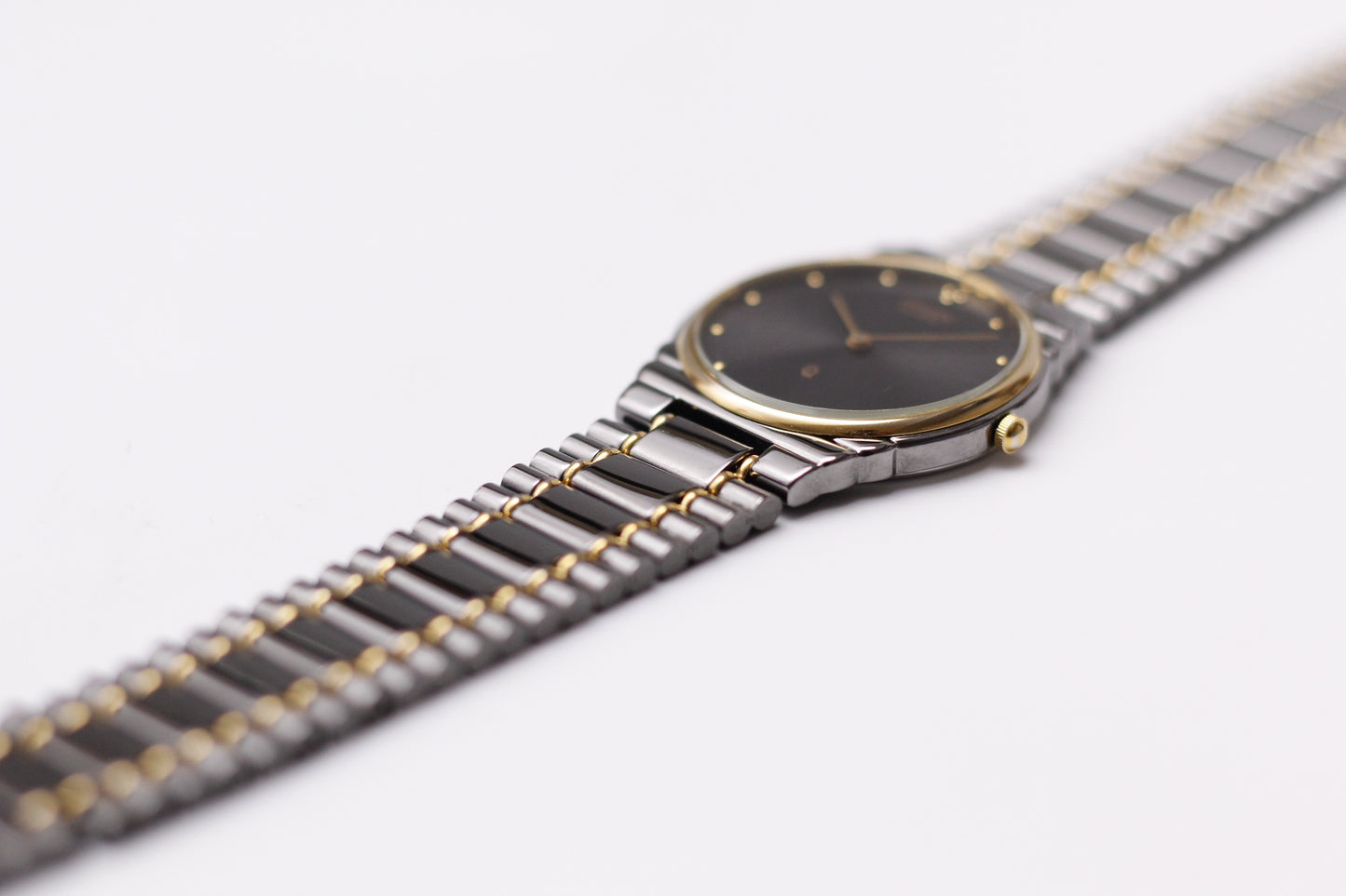 1997 Citizen Quartz Charcoal Sunburst Dial Two Tone Men's Wrist-Watch