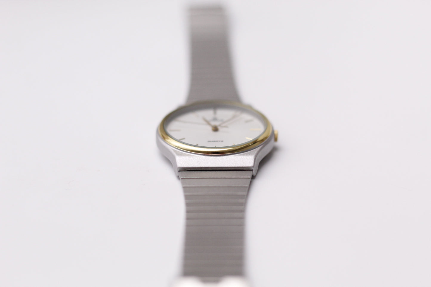 [Near Mint] 1990s Lorus Quartz Brilliant Gray Dial Two Tone Men's Wrist-Watch