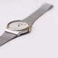 [Near Mint] 1990s Lorus Quartz Brilliant Gray Dial Two Tone Men's Wrist-Watch