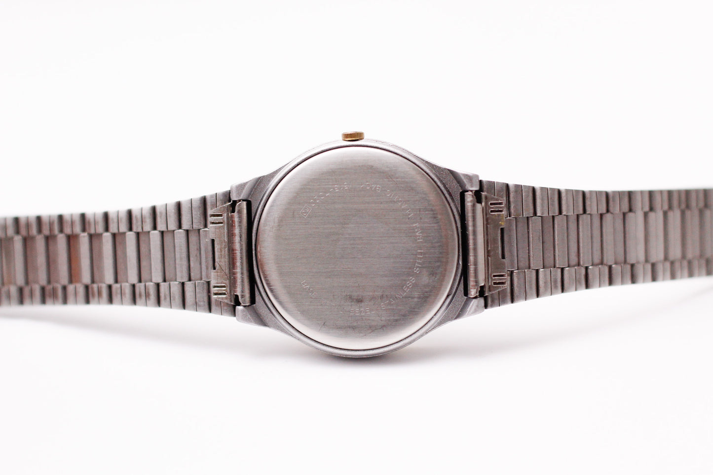 [Near Mint] 1990s Lorus Quartz Brilliant Gray Dial Two Tone Men's Wrist-Watch