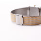 [Near Mint] 1982 Citizen CQ Quartz Gemstone Silver Straight Grain Dial Braided Two Tone Case Men's Wrist-Watch W/Box