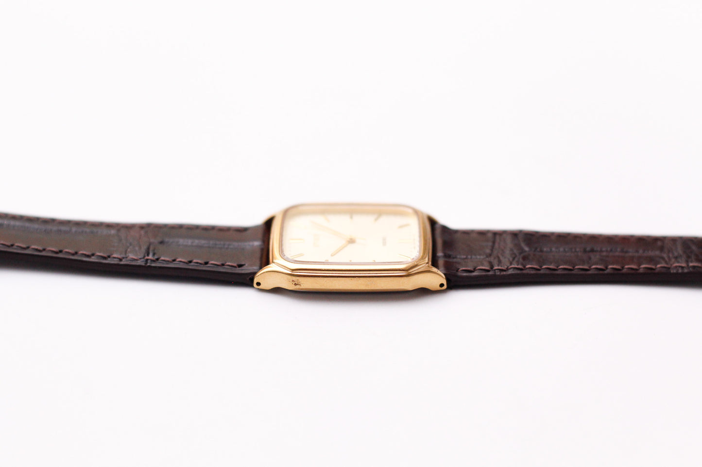 1986 Seiko Spirit Golden Washi Dial Tank Men's Wrist-Watch