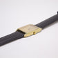 1992 Seiko Quartz Tank Golden Sunburst Dial Men's Wrist-Watch