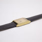 1992 Seiko Quartz Tank Golden Sunburst Dial Men's Wrist-Watch
