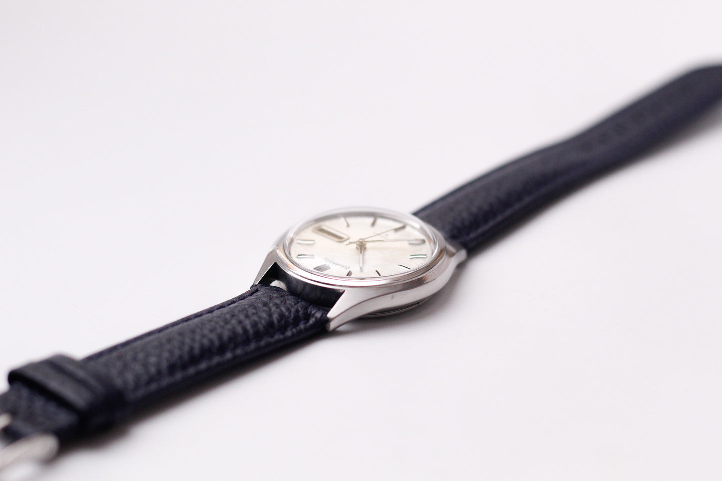 [Serviced] 1980 Seiko Automatic Silver Linen Dial Men's Wrist-Watch