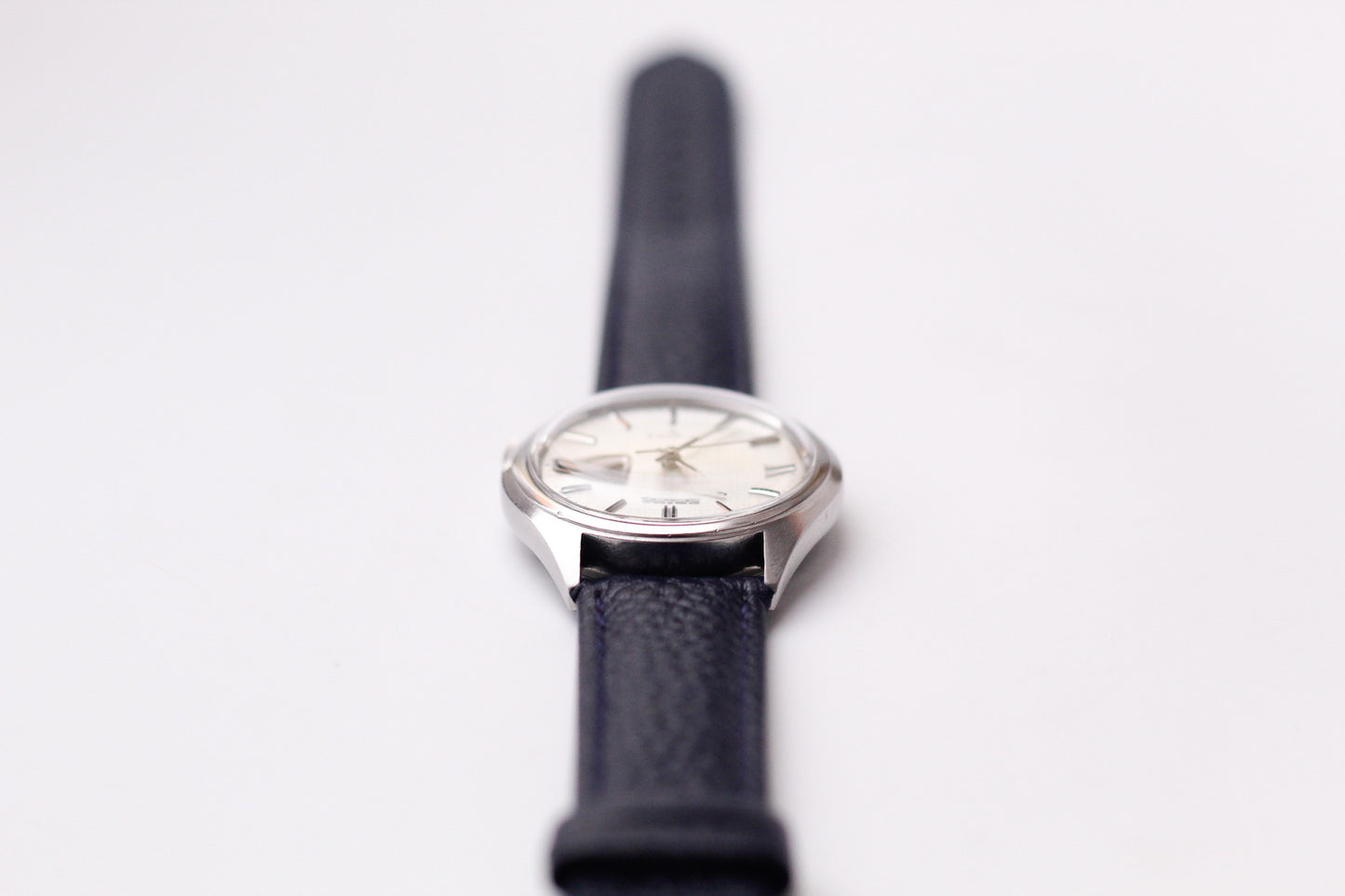 [Serviced] 1980 Seiko Automatic Silver Linen Dial Men's Wrist-Watch