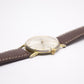 [Serviced] 1960s French Bercona Mechanical Freckled Silver Sunburst Dial Men's Wrist-Watch