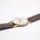 [Serviced] 1960s French Bercona Mechanical Freckled Silver Sunburst Dial Men's Wrist-Watch