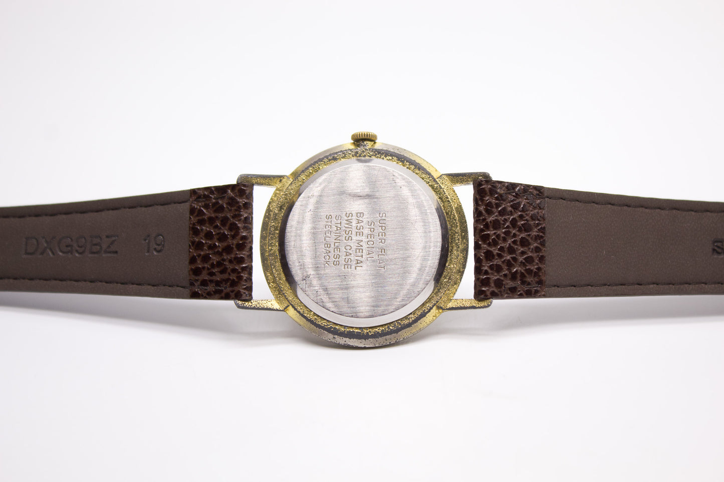 [Serviced] 1960s French Bercona Mechanical Freckled Silver Sunburst Dial Men's Wrist-Watch