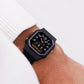 1990s Lorus Quartz Ana-Digi Matte Black Dial Two Tone Men's Wrist-Watch