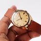 1972 Bulova Mechanical Golden Birch Bark Textured Dial Men's Wrist-Watch