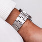 1998 Seiko Quartz Brilliant Silver Tapestry Dial Men's Wrist-Watch