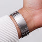 1998 Seiko Quartz Brilliant Silver Tapestry Dial Men's Wrist-Watch