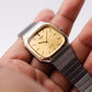 1985 Seiko Chronos 'Baby Santos' Textured Golden Dial Men's Wrist-Watch