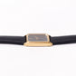 1991 Pulsar Quartz Gray Straight Grain Dial Tank Men's Wrist-Watch