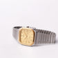 1985 Seiko Chronos 'Baby Santos' Textured Golden Dial Men's Wrist-Watch