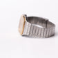 1985 Seiko Chronos 'Baby Santos' Textured Golden Dial Men's Wrist-Watch