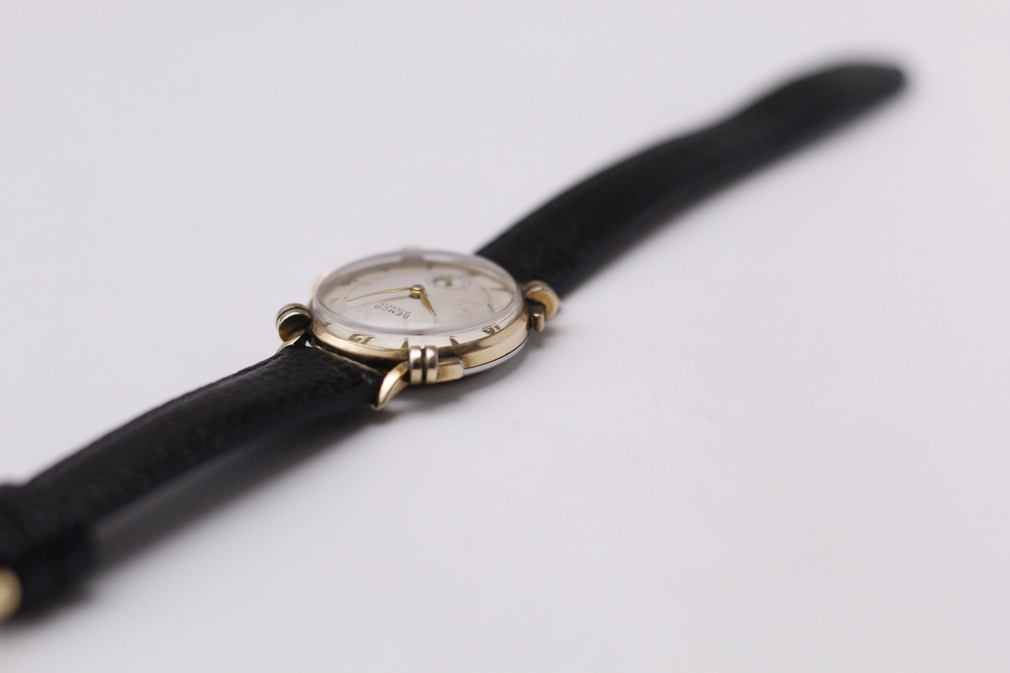 [Serviced] 1950s Semco Mechanical Art Deco Dial Men's Wrist-Watch