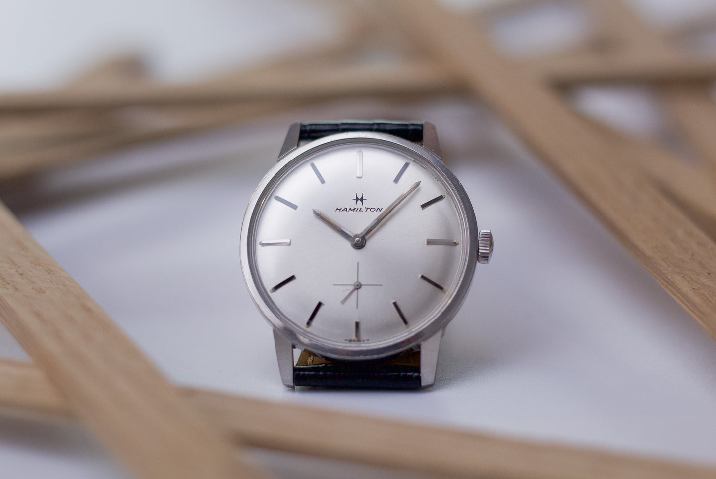 [Serviced] 1970s Hamilton Radiant Silver Dial Men's Mechanical Wrist-Watch